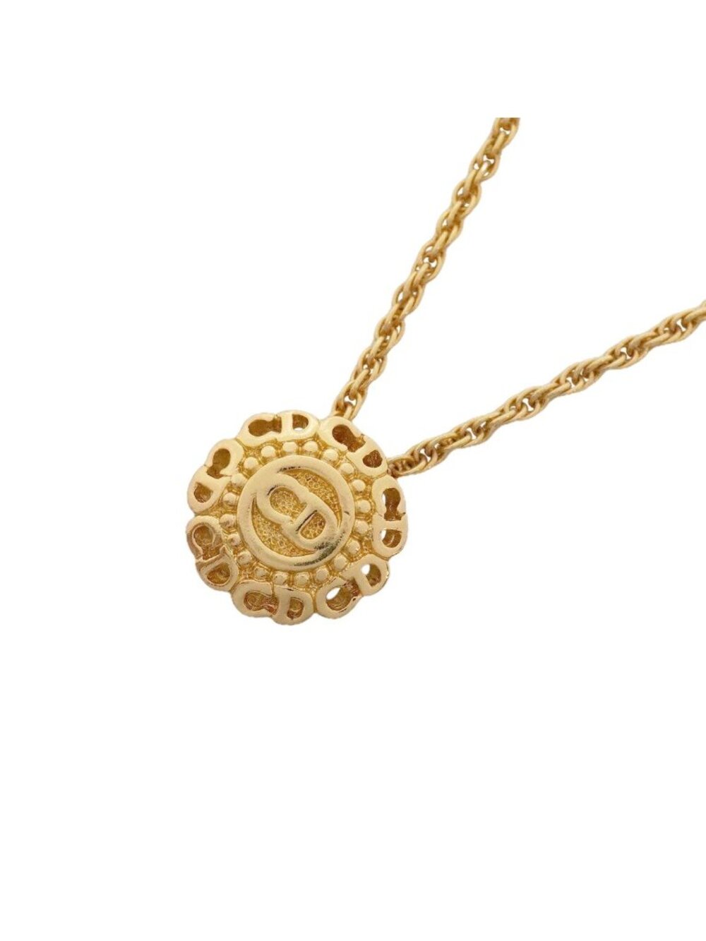Dior Necklace CD Logo Gold Plated